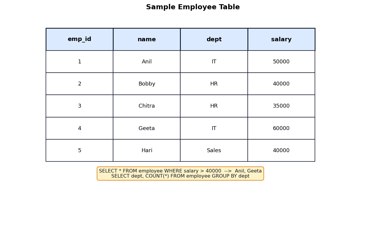 Database Concepts and SQL figure